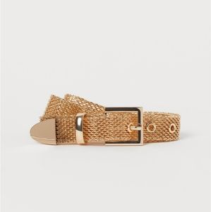 H&M gold belt medium